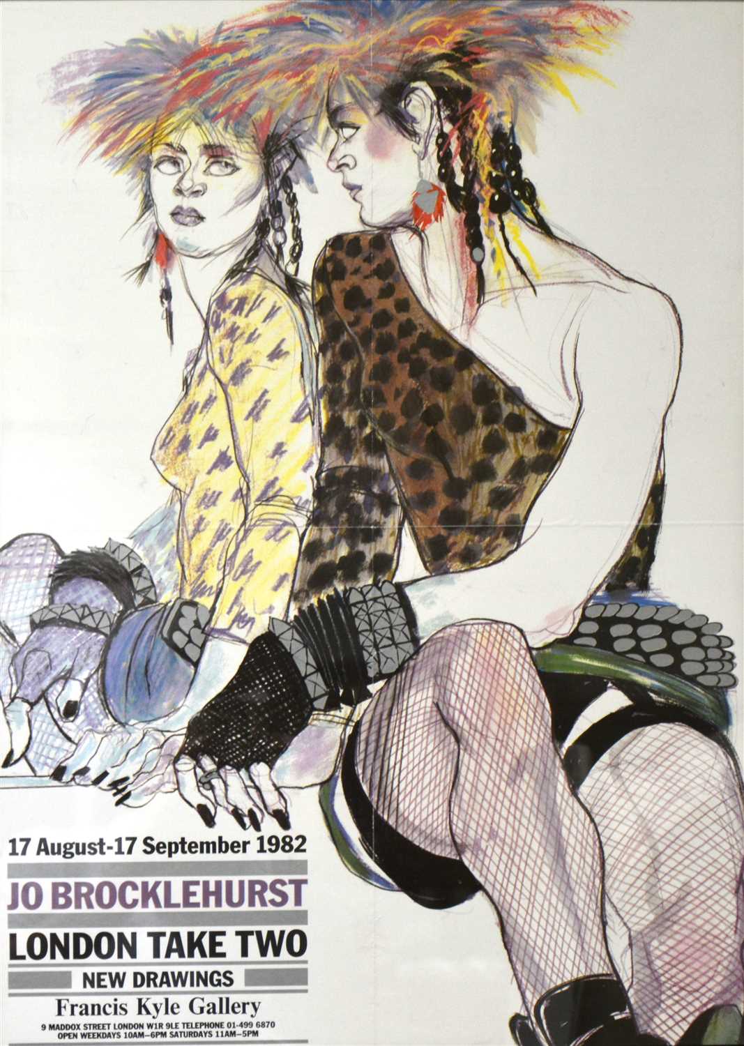 Lot 256 - Jo Brocklehurst, London Take Two, two exhibition posters from the Francis Kyle gallery, 1982.