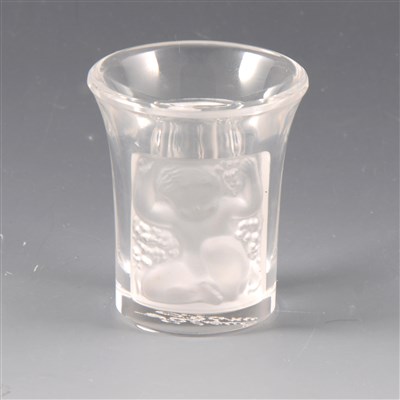 Lot 15A - Lalique Les Enfants shot glass