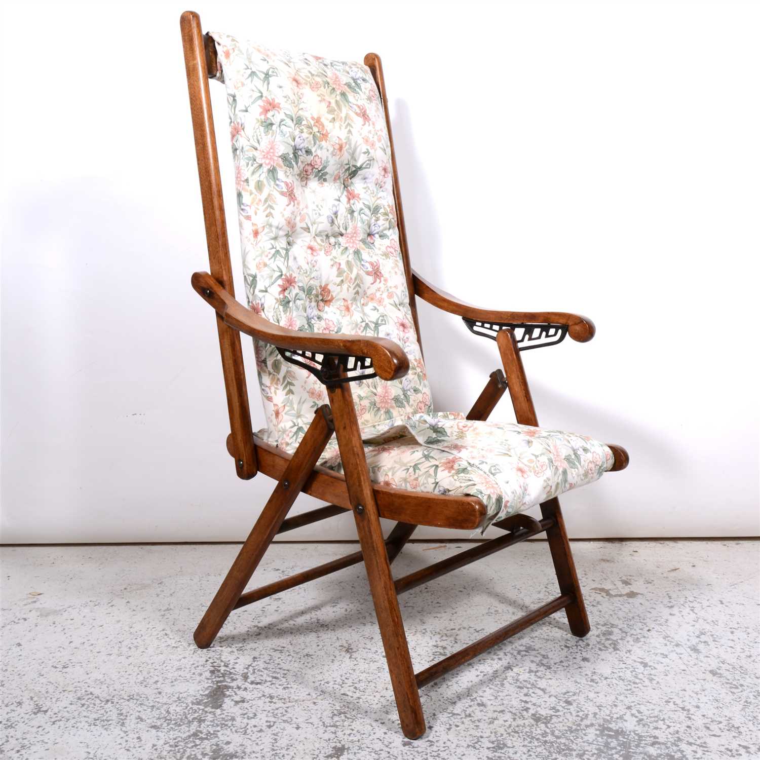 victorian folding campaign chair