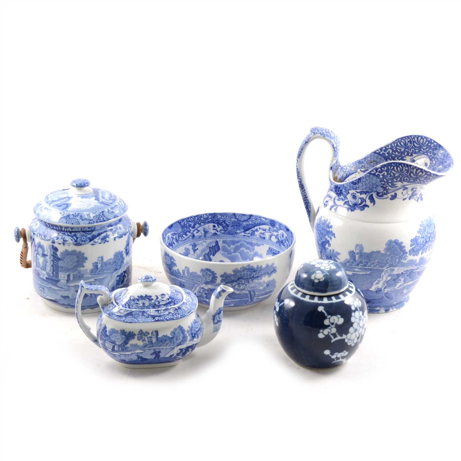Lot 60 - Collection of Copeland Spode's Italian Transferware, and other blue and white transferware pottery.