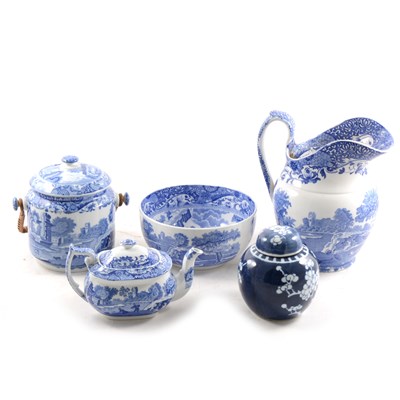 Lot 60 - Collection of Copeland Spode's Italian Transferware, and other blue and white transferware pottery.