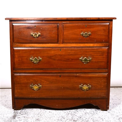 Lot 396 - Edwardian walnut chest of drawers