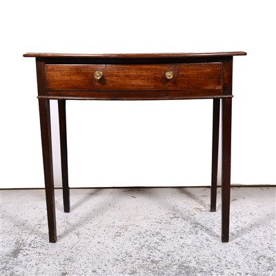 Lot 398 - Victorian mahogany bowfront side table