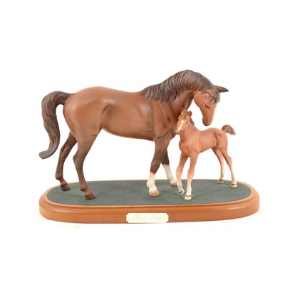 Lot 12 - Royal Doulton horse figure group "First Born"