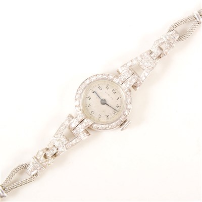 Lot 288 - Vertex - A lady's diamond cocktail watch