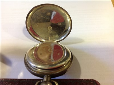 Lot 237 - A 1935 King George V and Queen Mary Silver Jubilee silver cased pocket watch and medal, by JW Benson