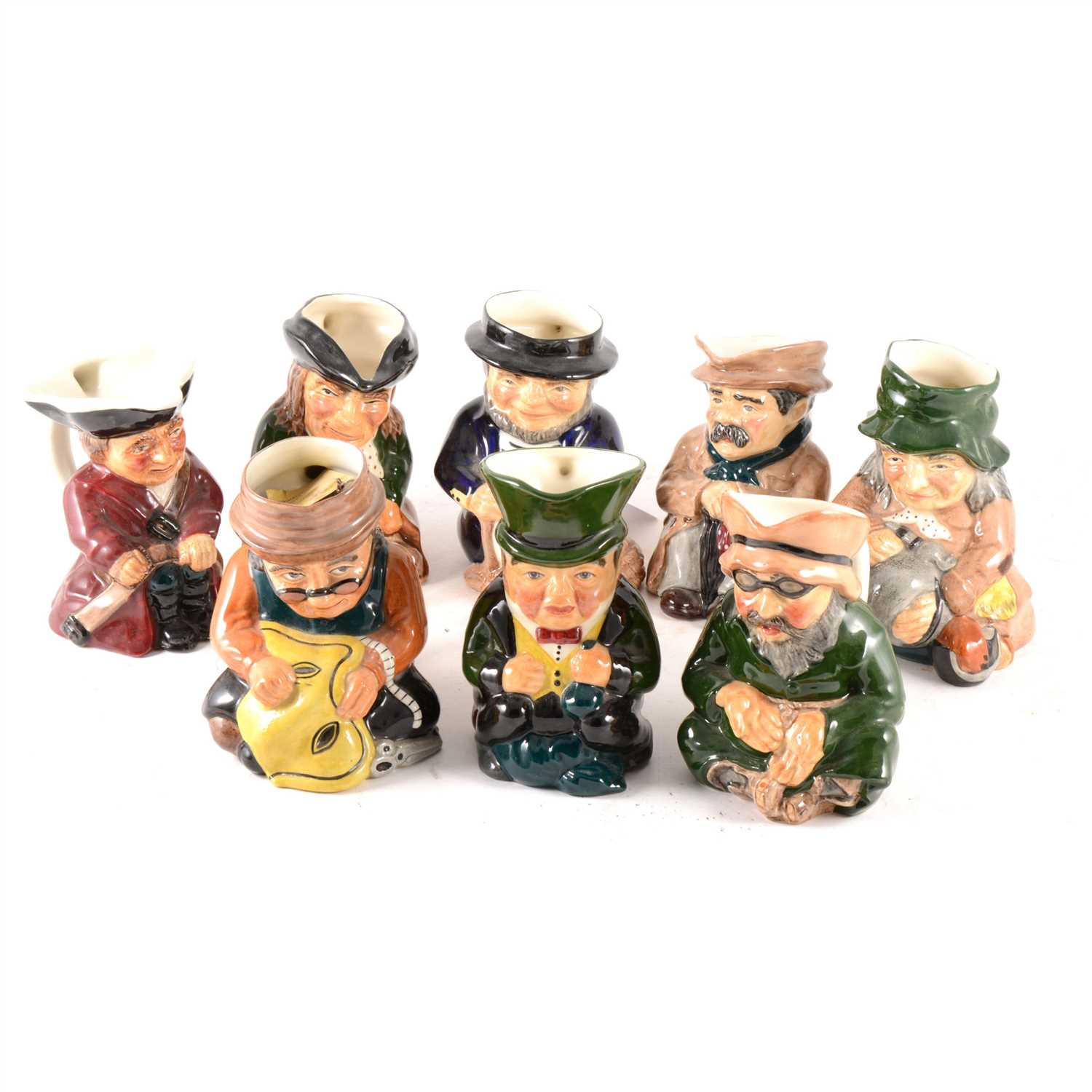 Lot 125 - A collection of Roy Kirkham small Toby jugs