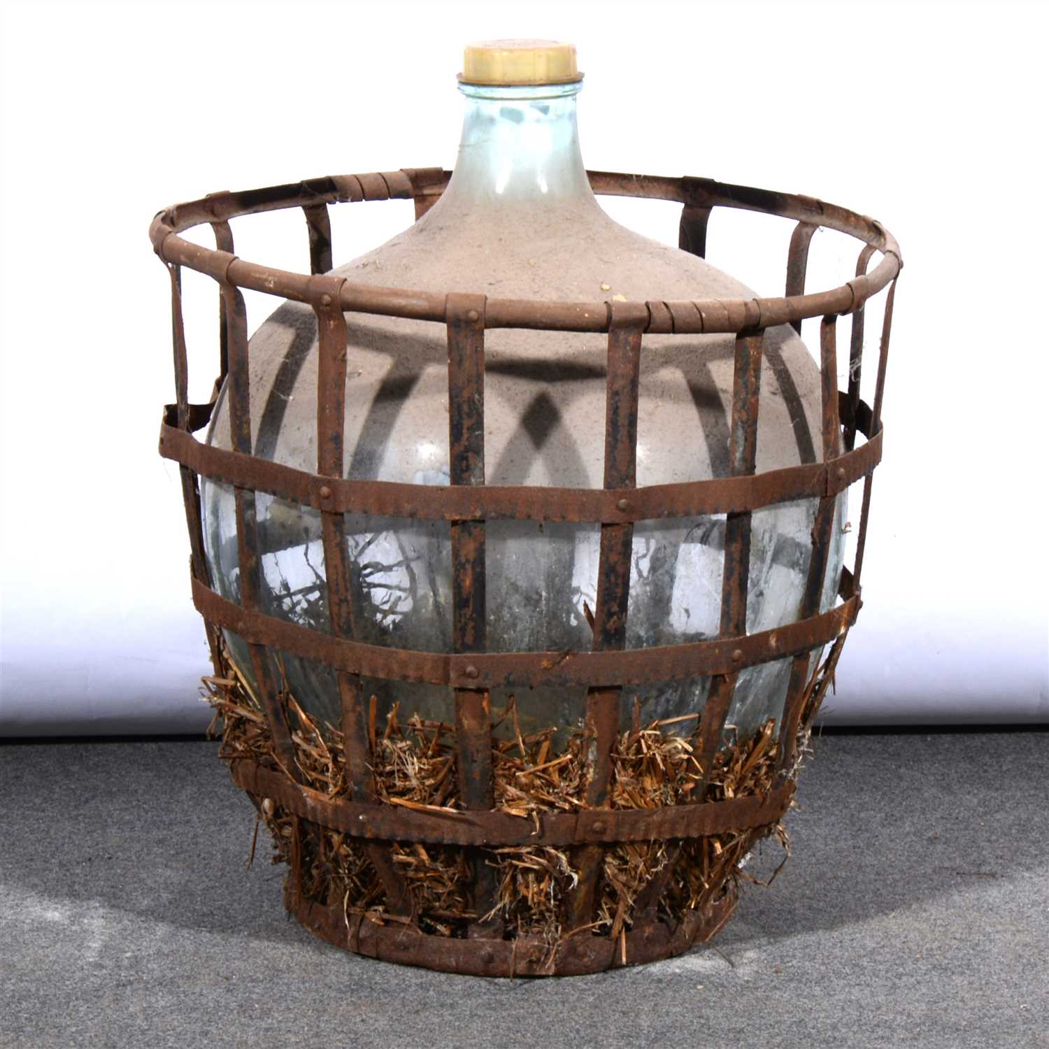 Lot 375 - Large glass carboy, ...