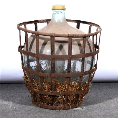 Lot 375 - Large glass carboy, ...