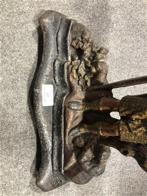 Lot 127 - Cast iron doorstop, in the form of a Scottish Highlander