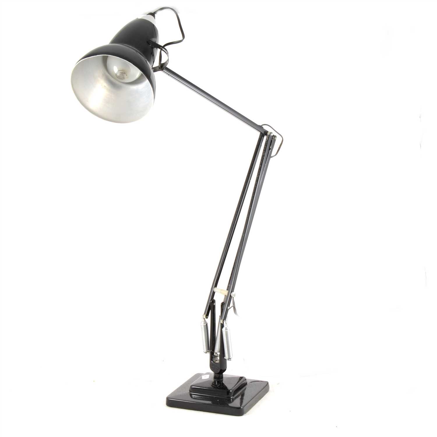 Lot 159 - Vintage black enamelled anglepoise desk lamp.