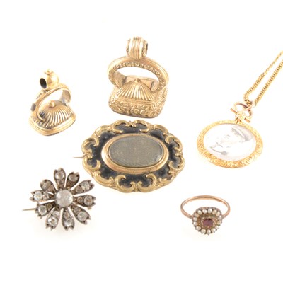 Lot 403 - A collection of Victorian and later jewellery.