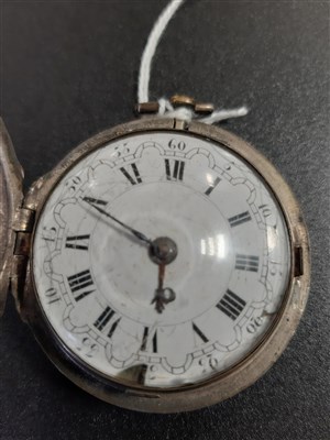 Lot 434 - A pair case pocket watch by Markham of London.