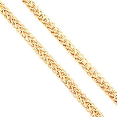 Lot 231 - A 9 carat yellow gold fancy link necklace