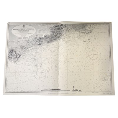 Lot 148 - A collection of maritime charts, from the latest Admiralty surveys