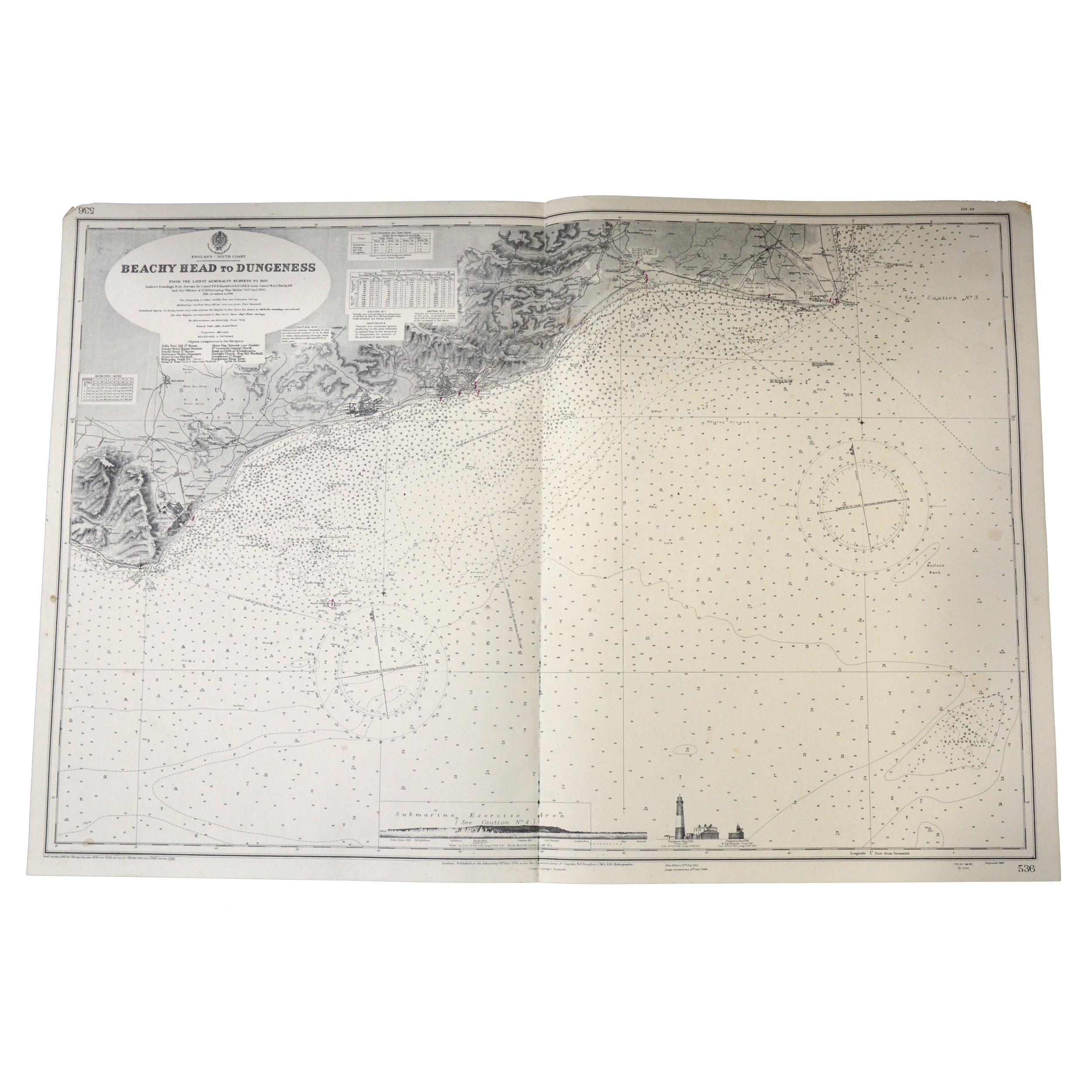 Lot 148 - A collection of maritime charts, from the