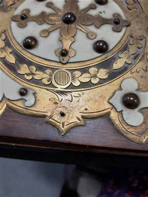 Lot 117 - Indian bone inlaid and porcupine quill rack, and a Victorian folding book shelf