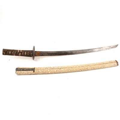 Lot 99 - Japanese sword, shagreen sheath
