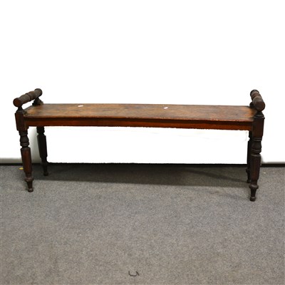 Lot 418 - A Victorian mahogany window seat