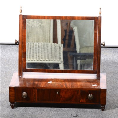 Lot 319 - A George IV mahogany toilet mirror