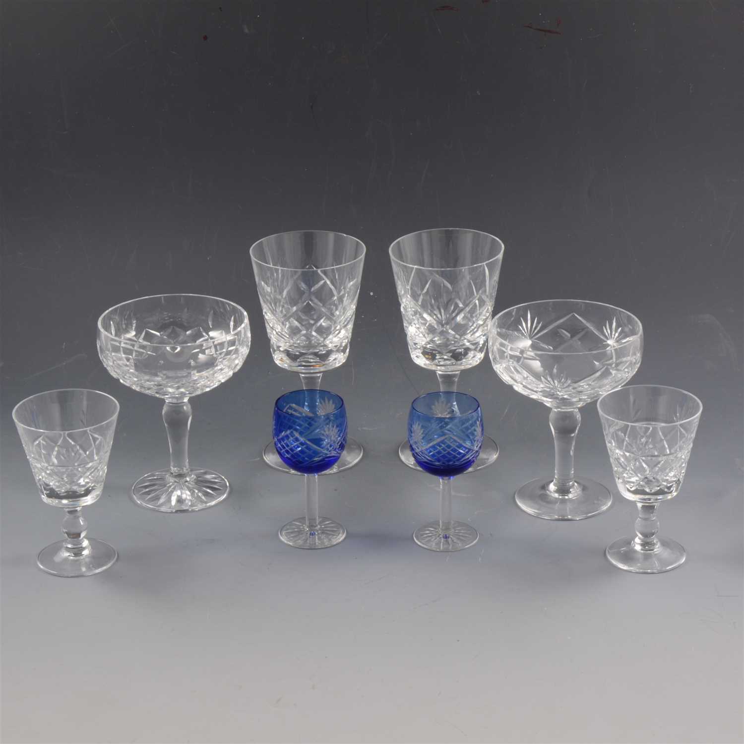 Lot 48 - Quantity of assorted crystal glassware, including Royal Brierley