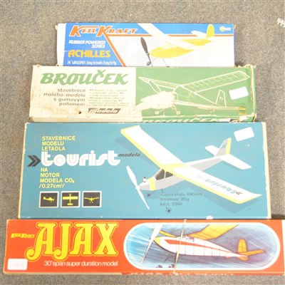 4 x Kits; Keil Kraft AJAX and ACHILLES rubber TOURIST BROUCEK ...