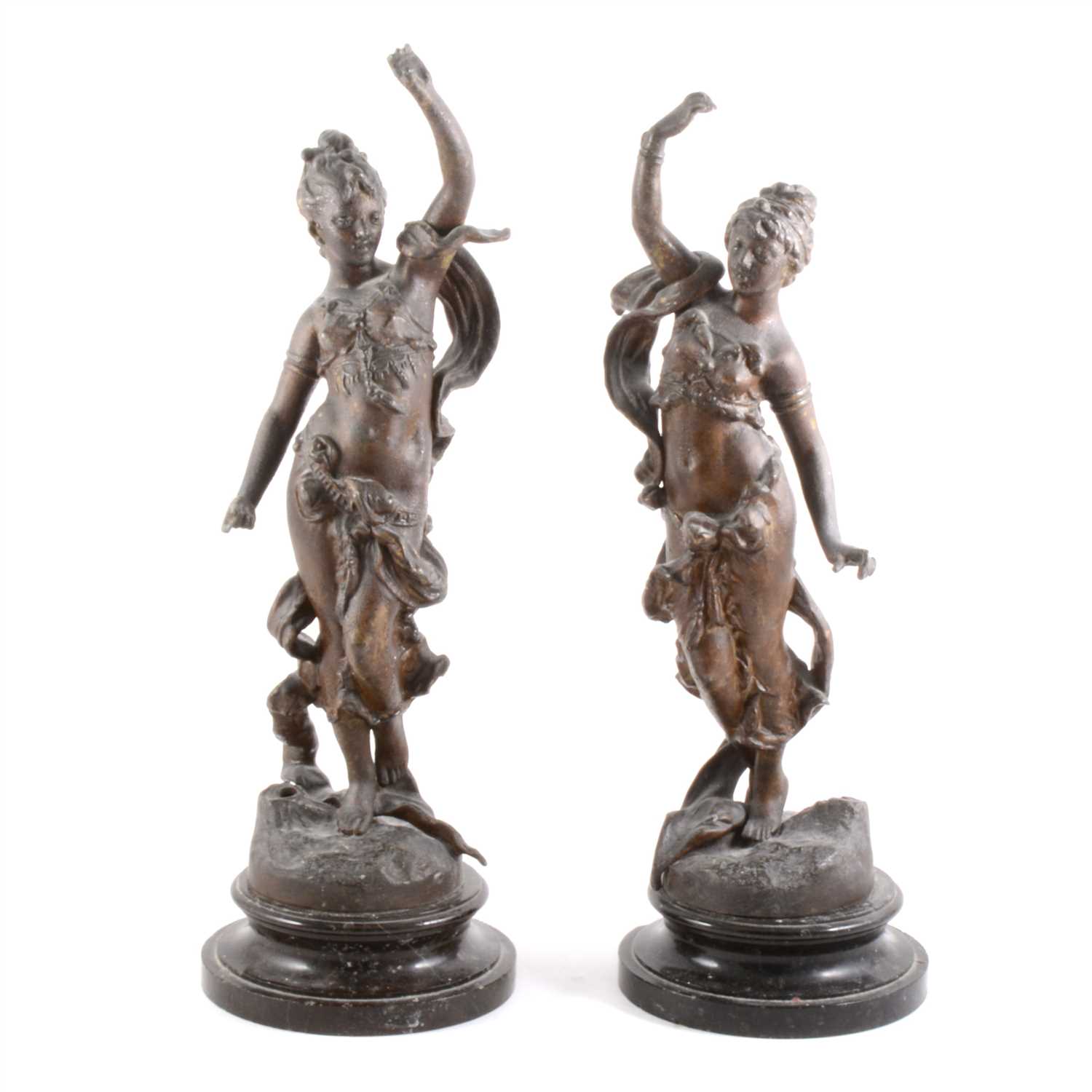 Lot 88 - A pair of Victorian allegorical speller figures
