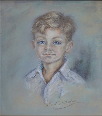 Lot 247 - Molly Forestier Walker, portrait of a boy, pastel