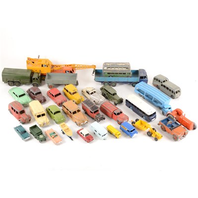 Lot 240 - Loose die-cast models; a collection of mostly Dinky and Matchbox Toys.