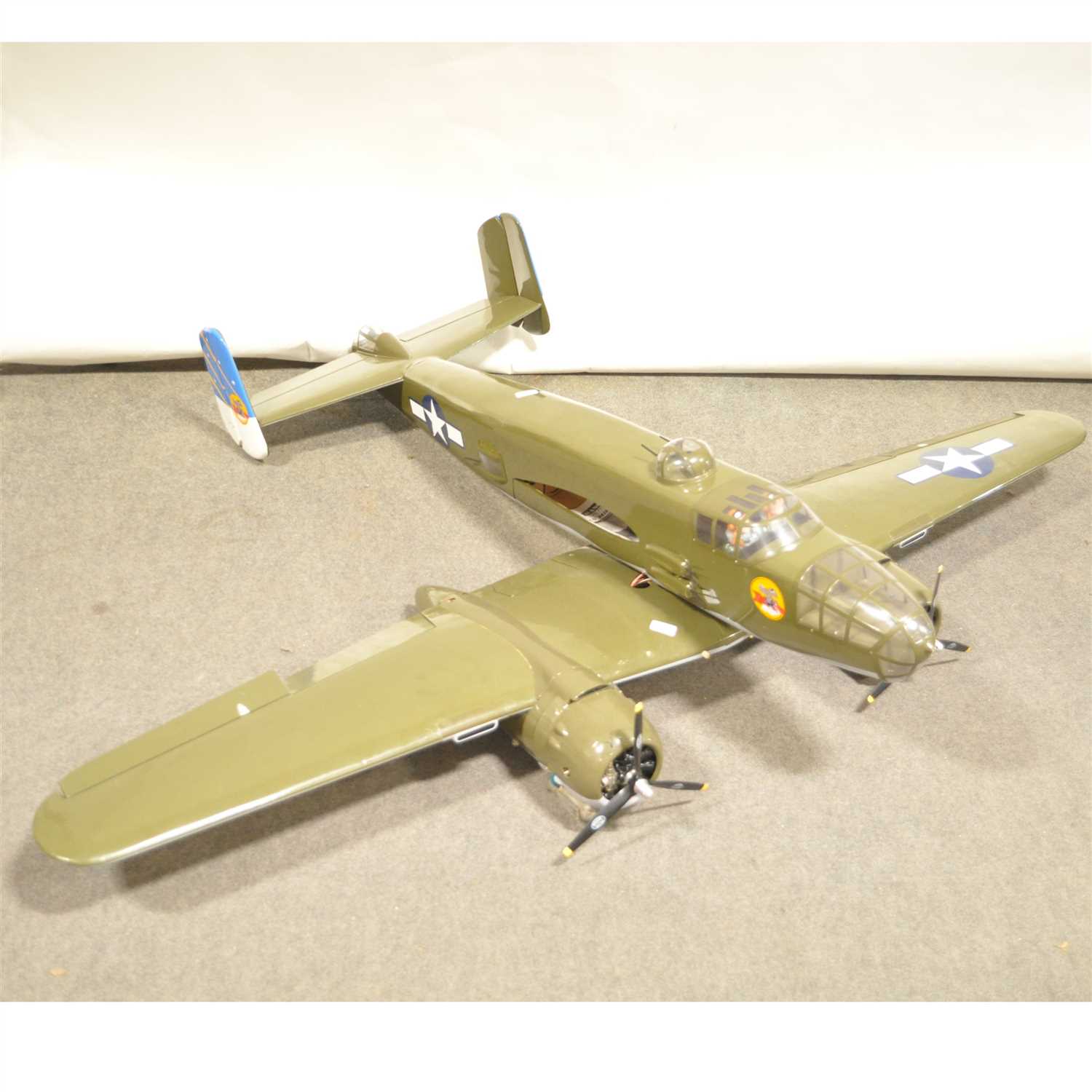 Lot 82 - B-25 MITCHELL ARF Scale model complete with 2.4 radio, ...