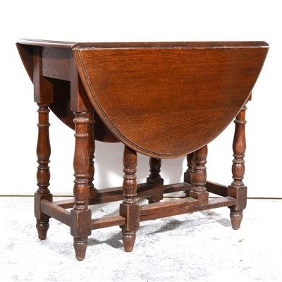 Lot 416 - An oak gateleg table, 1930s