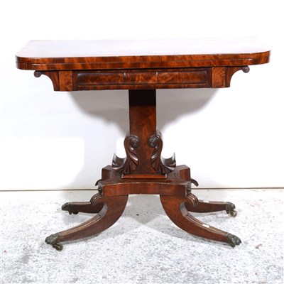 Lot 355 - An early Victorian mahogany card table