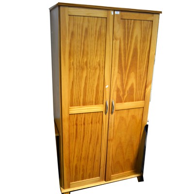 Lot 456 - A modern pine wardrobe