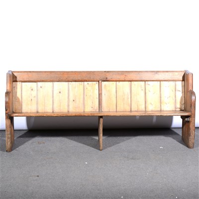 Lot 510 - A pine pew, ...