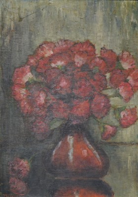 Lot 294 - T Gernen, Flowers in a vase