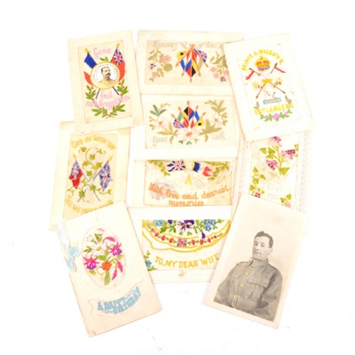 Lot 228 - Quantity of postcards, including silks, photographs, ephemera.