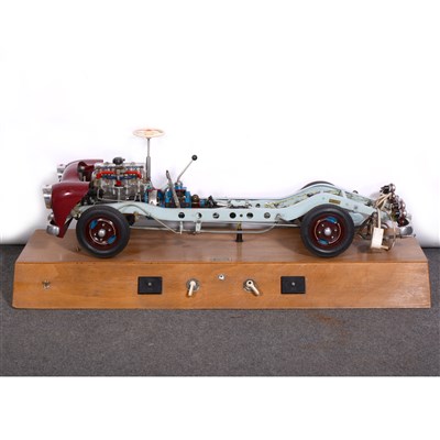 Lot 126 - An engineering scale model of a car, by by HOHM for Tecquipment of Nottingham.