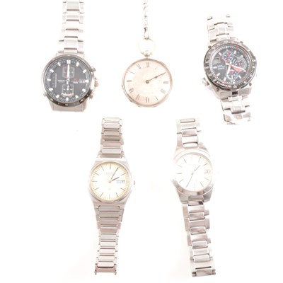 Lot 243 - A collection of wrist watches and pocket watches