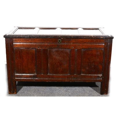 Lot 428 - A joined oak coffer