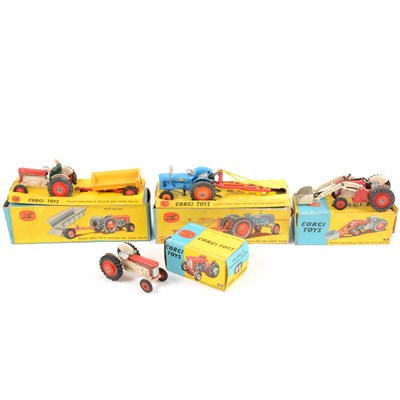 Lot 250 - Corgi Toys die-cast models, gift set no.18, no.29, and regular series no.50, no.53.