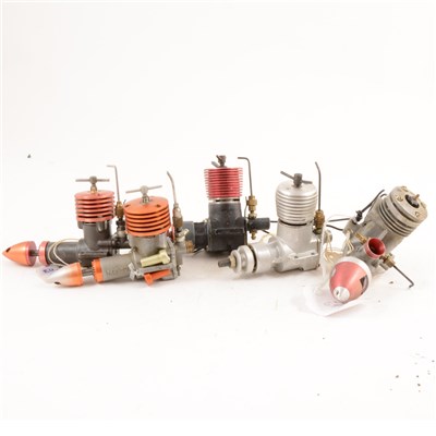 Lot 397 - Collection of 4 diesels: MK16, MK17, MK12B, MK12V and METEOR 2.5cc glow.