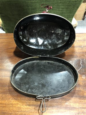 Lot 173 - A Barrister's wig, in an oval tin box, named H.E. MILNE Esq.