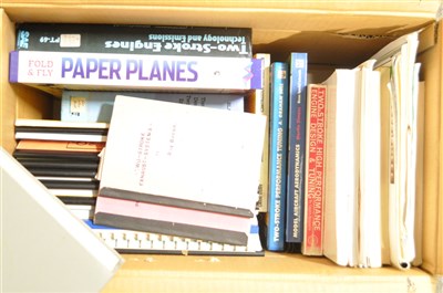 Lot 470 - Box containing Reference books Model Aircraft Aerodynamics