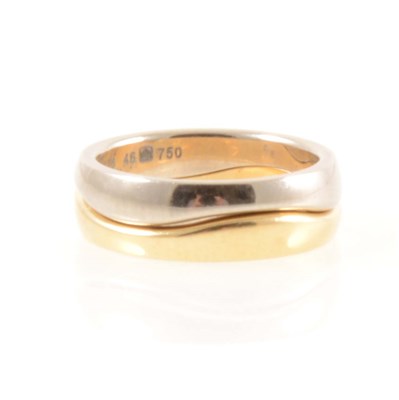 Lot 212 - Cartier - Two 18 carat gold bands.