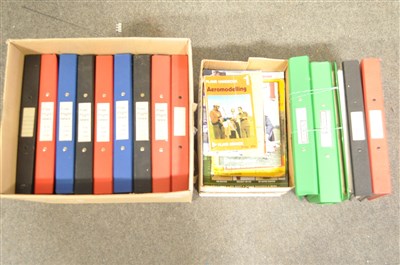 Lot 482 - 20 years of F/F news, 3 x Folders INDOOR - New, and 30 lite AEROMODELLER, 8 Plans Handbooks.