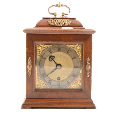 Lot 138 - A walnut cased mantel clock, signed Dent, Pall Mall, London