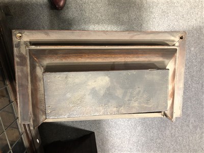 Lot 540 - An oak longcase clock, square brass dial,...