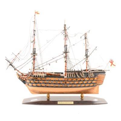 Lot 220 - A scale model of HMS Victory.
