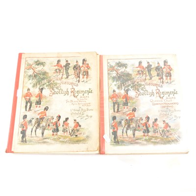 Lot 219 - Lieutenant Colonel Percy Groves, Illustrated Histories of The Scottish Regiments, Books One, Two, and Three