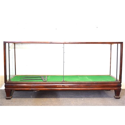 Lot 479 - A vintage stained wood shop display counter